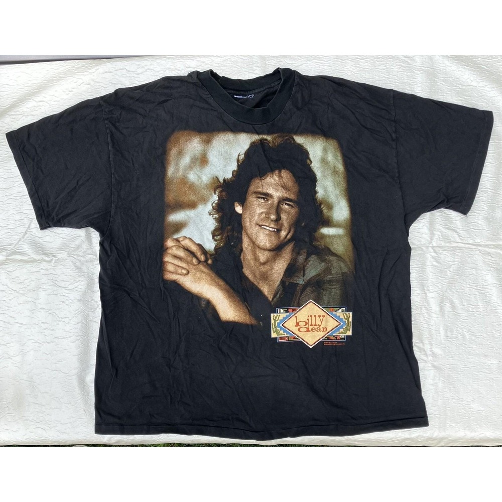 Vintage 1995 Billy Dean Country Music Tour T-Shirt Black XL 90s Concert Tee